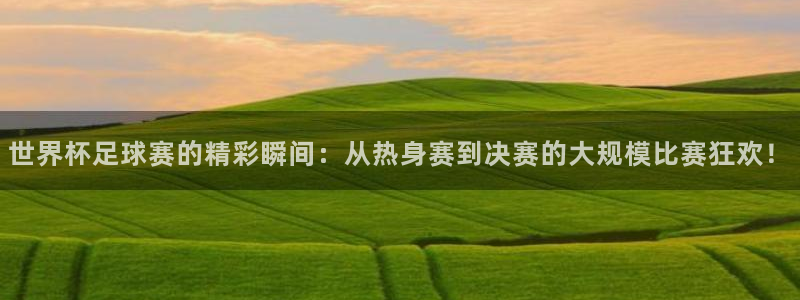 世界杯亚洲区预选赛赛程：世界杯足球赛的精彩瞬间：从热身赛到决赛的大规模比赛狂欢！